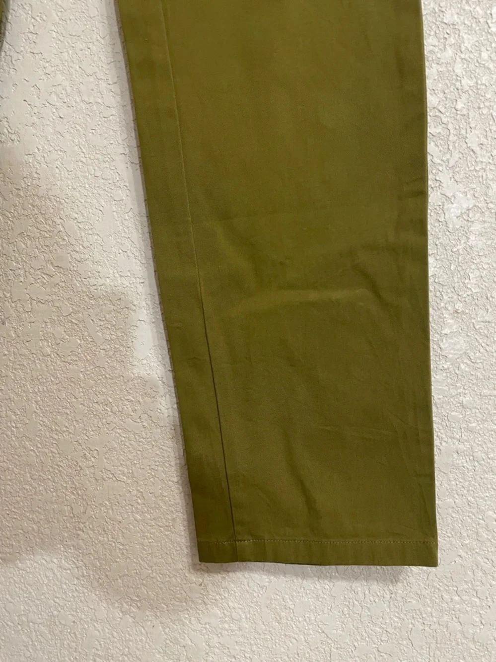 EVERLANE Men's Olive Green Slim Uniform Pants